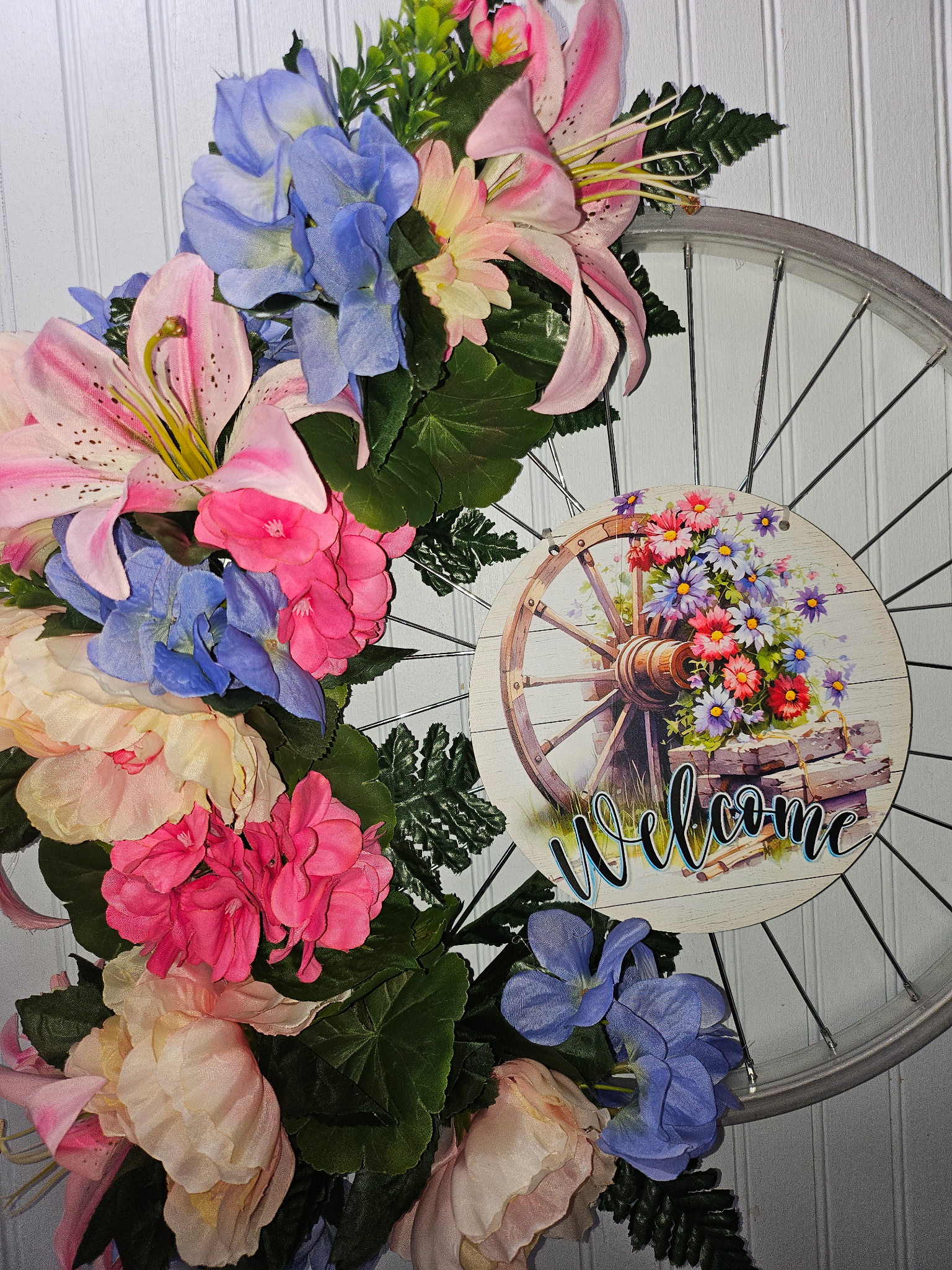 Spring Welcome Bike Door Hanger image 2