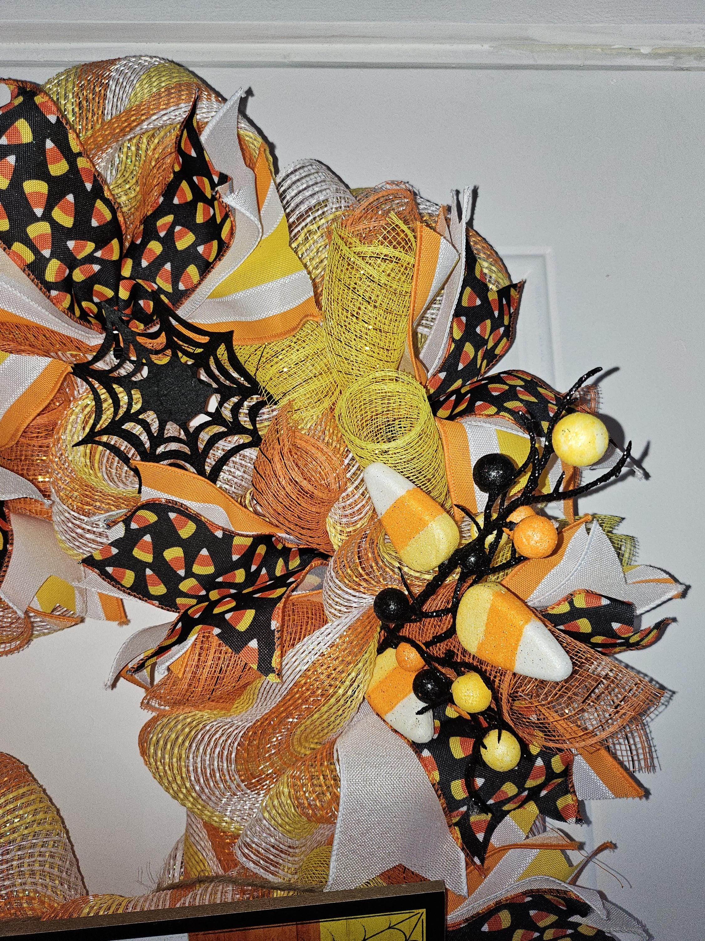 Candy Corn Welcome Wreath image 3